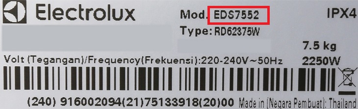 Cách sử dụng máy sấy quần áo Electrolux EDV7552