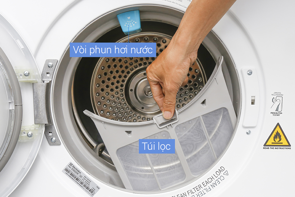 Cách sử dụng máy sấy quần áo Electrolux EDV7552