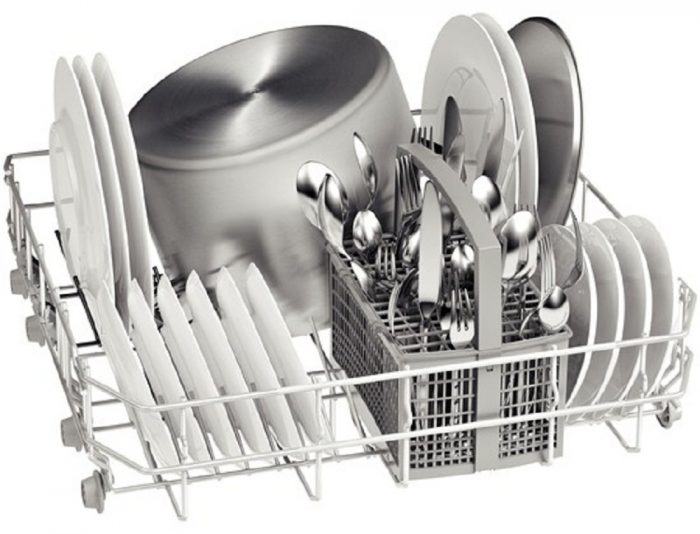 Hướng dẫn cách xếp bát vào máy rửa bát Fujishan【Chi tiết】 4 Xếp dụng cụ dao kéo, phụ kiện bàn ăn như đũa, thìa, dĩa, muỗng…