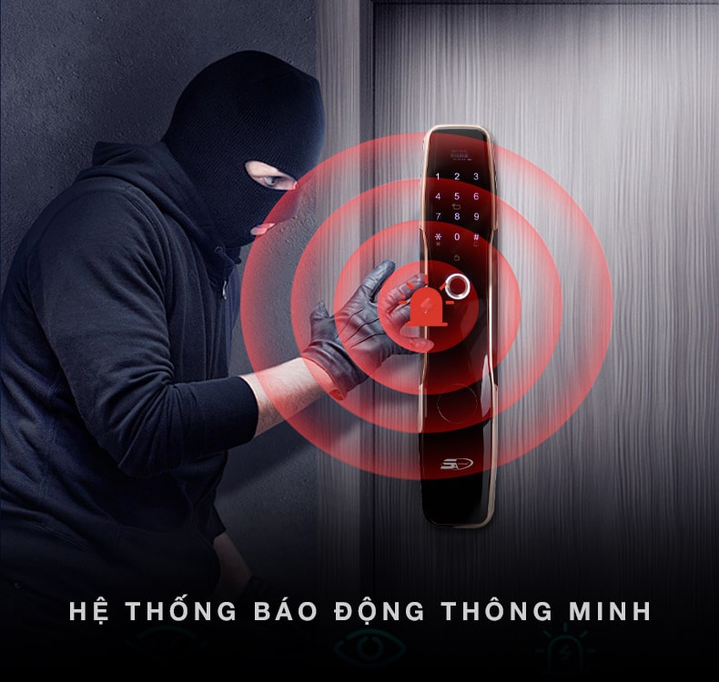 Khoá cửa vân tay 5asystem 5A SK6000 11 6. Các tính năng nổi bật trên khoá cửa vân tay 5asystem 5A SK6000