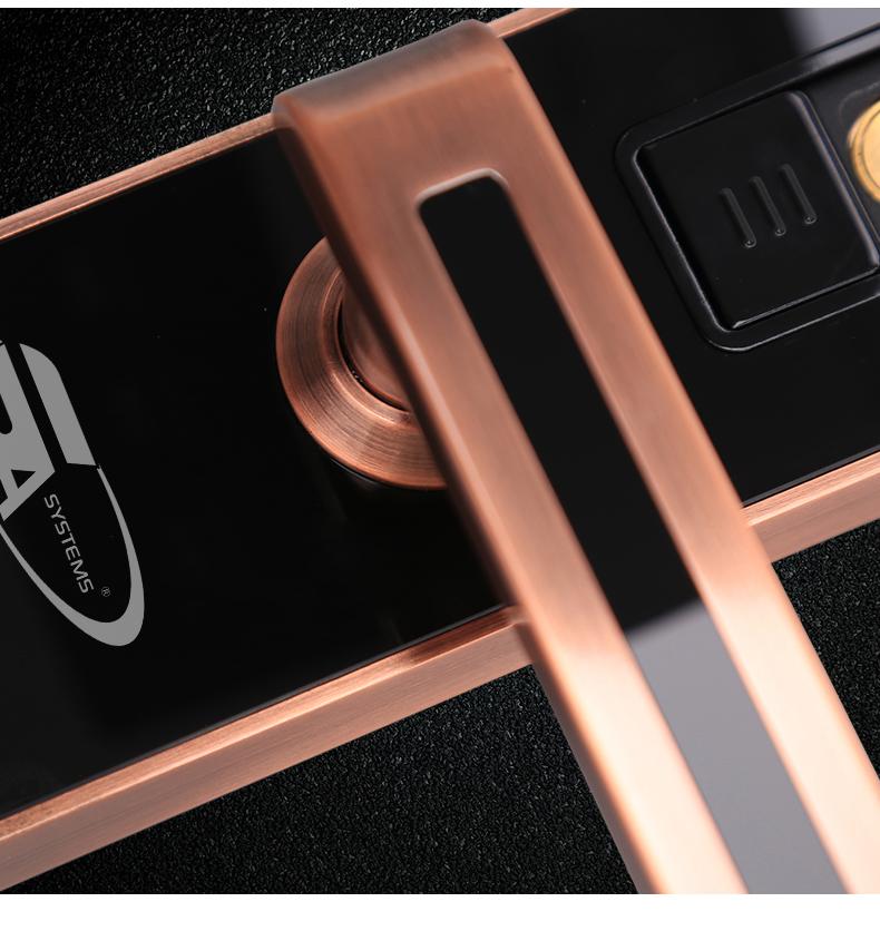 Khoá cửa điện tử 5A TS7800 PLUS - Vân tay, mã số, thẻ từ 8 Khoá vân tay 5A TS7800 PLUS có thiết kế sang trọng, bền bỉ và tính thẩm mỹ cao