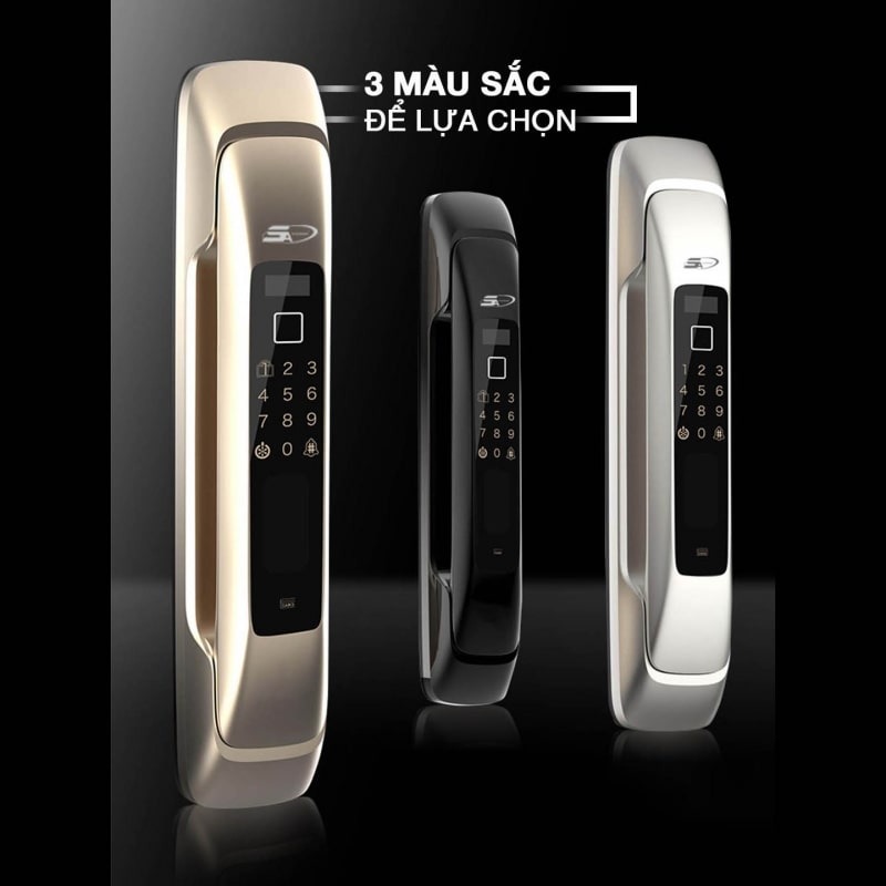 Khoá điện tử 5asystem SK8000 - Vân tay, mã số, thẻ từ 7 Khoá cửa điện tử 5A SK8000 sở hữu thiết kế hiện đại, sang trọng