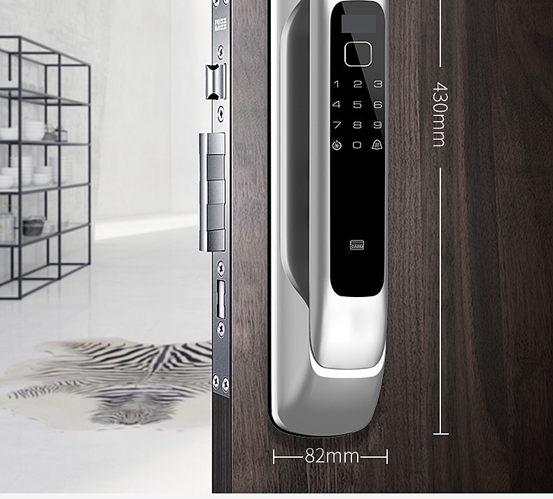 Khoá điện tử 5asystem SK8000 - Vân tay, mã số, thẻ từ 8 Khoá cửa điện tử 5A SK8000 sở hữu thiết kế hiện đại, sang trọng