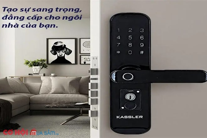 Khoá cửa vân tay Kassler KL-668 6 4. Lắp đặt khoá vân tay KL-668 trên nhiều chất liệu cửa, kiến trúc nhà