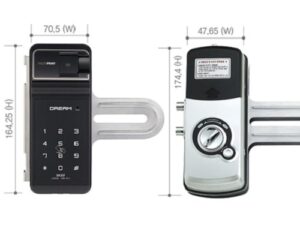 Khóa cửa kính Evernet LH600FG-SN - Vân tay, mã số, thẻ từ 4 1. Khoá điện tử Evernet LH600FG-SN với 3 phương thức mở khoá tiện lợi