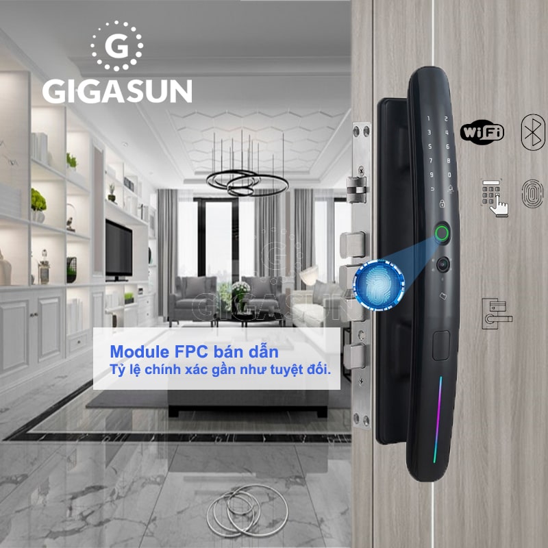 Công nghệ vân tay FPC bảo mật cao, nhanh nhạy chính xác