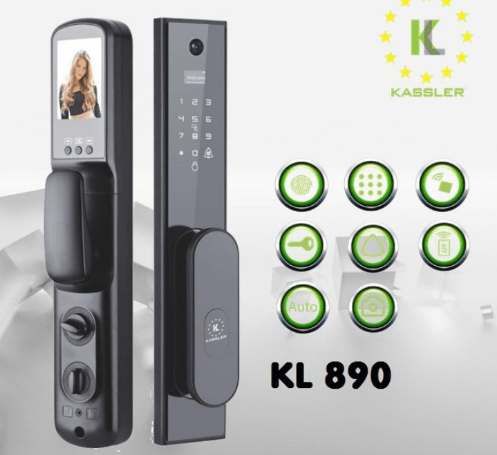 Khoá cửa vân tay Camera Kassler KL-890 2 2. Đa dạng các phương thức mở khoá
