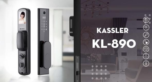 Khoá cửa vân tay Camera Kassler KL-890 6 5. Kassler KL890 tích hợp camera nhận dạng thông minh