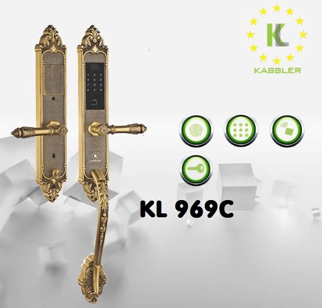 Khoá cửa đại sảnh cổ điển Kassler KL-969C 2 Mở khoá với 4 chức năng tiện lợi