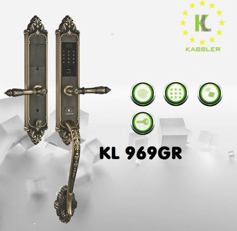 Khoá vân tay cổ điển Kassler KL-969GR 1 Mở khoá tiện dụng với 4 phương thức