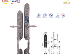 Khoá cửa vân tay tân cổ Kassler KL-989 đẳng cấp, sang trọng độ bền cao