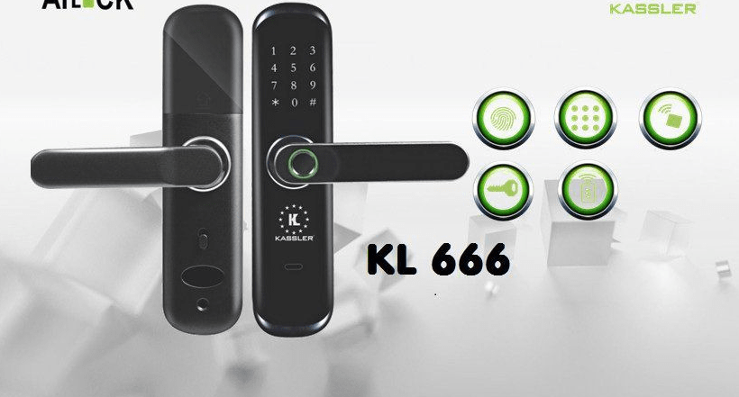 Khoá thông minh Kassler KL 666 trang bị 5 phương thức mở khoá tiện dụng
