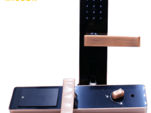 1. Khoá vân tay MILLER F5000 có thiết kế gọn dàng tay nắm dễ sử dụng