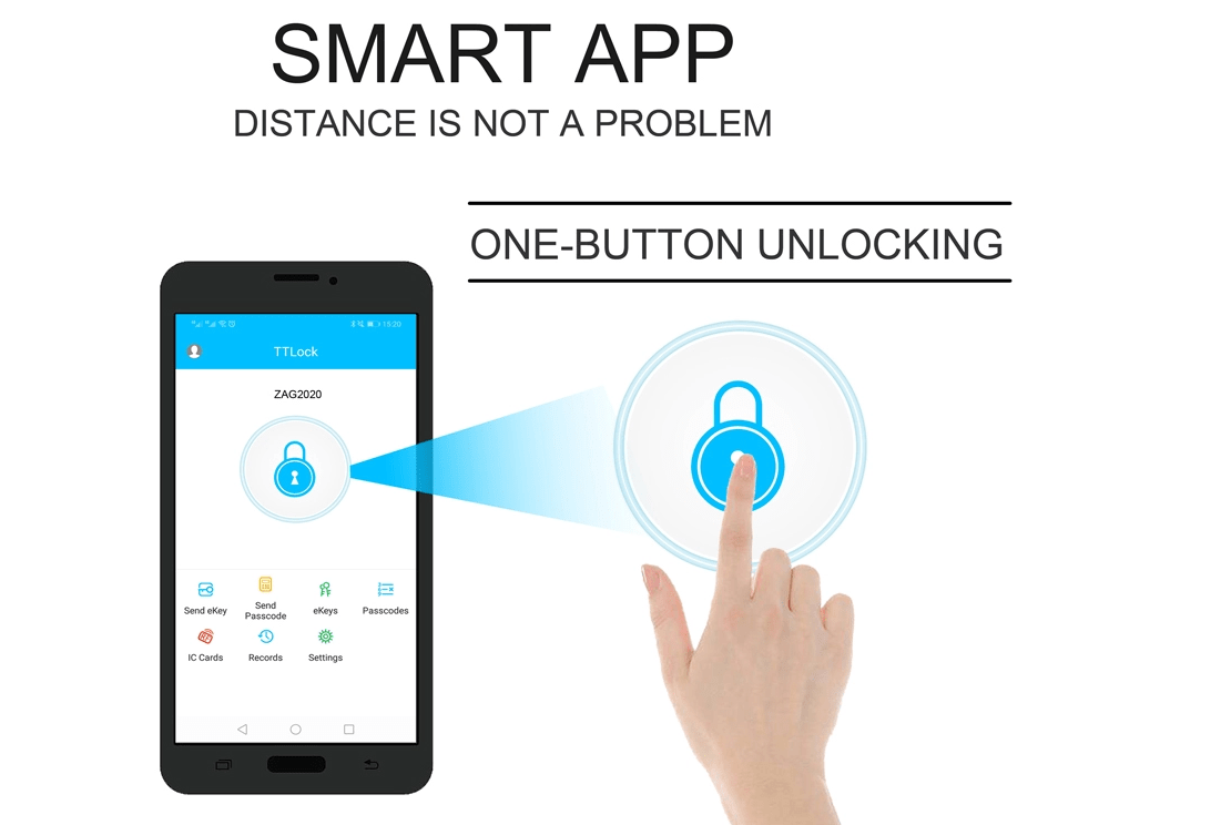 Chức năng mở cửa qua App điện thoại