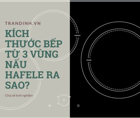 kích thước bếp từ Hafele 3 vùng nấu