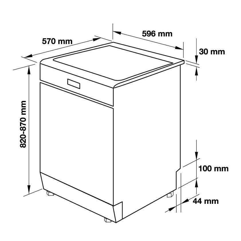 Máy rửa bát Hafele 12 bộ HDW-F60D