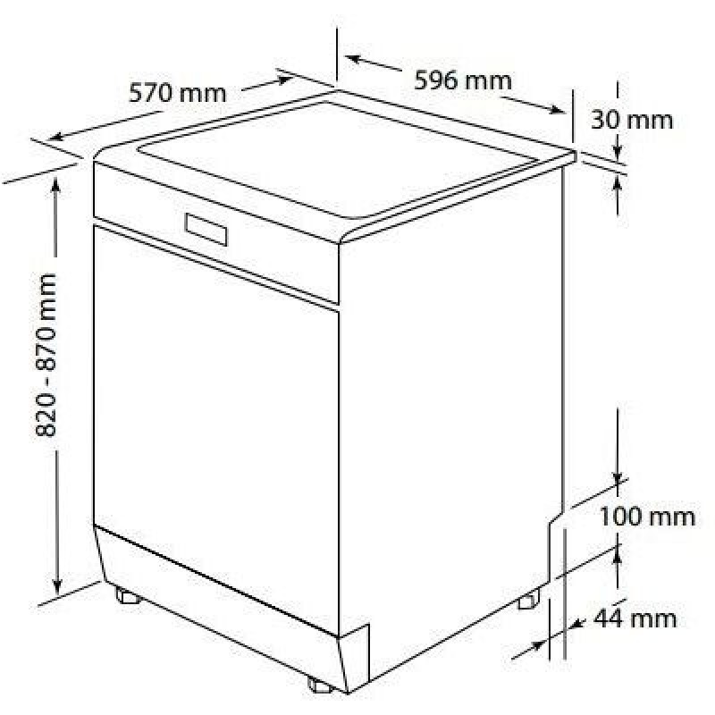 Máy rửa chén bát độc lập Hafele 15 bộ HDW-F60C