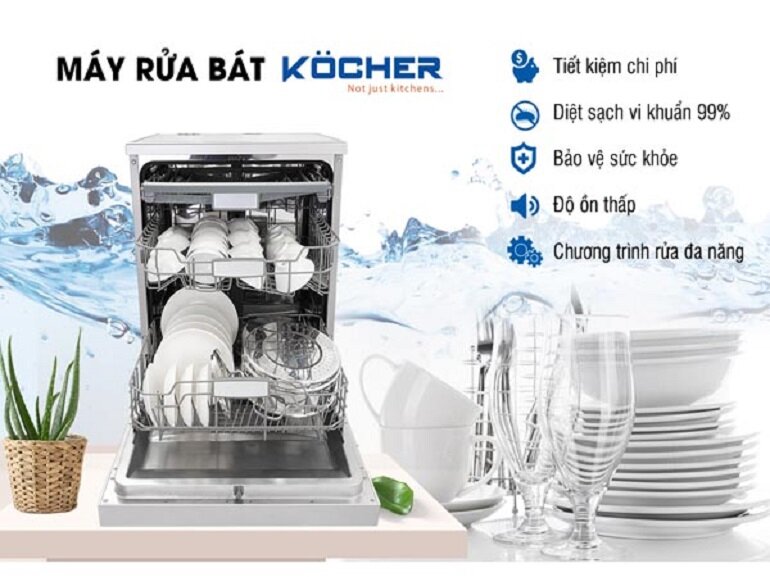 1. Giá trị máy rửa bát Kocher đem lại