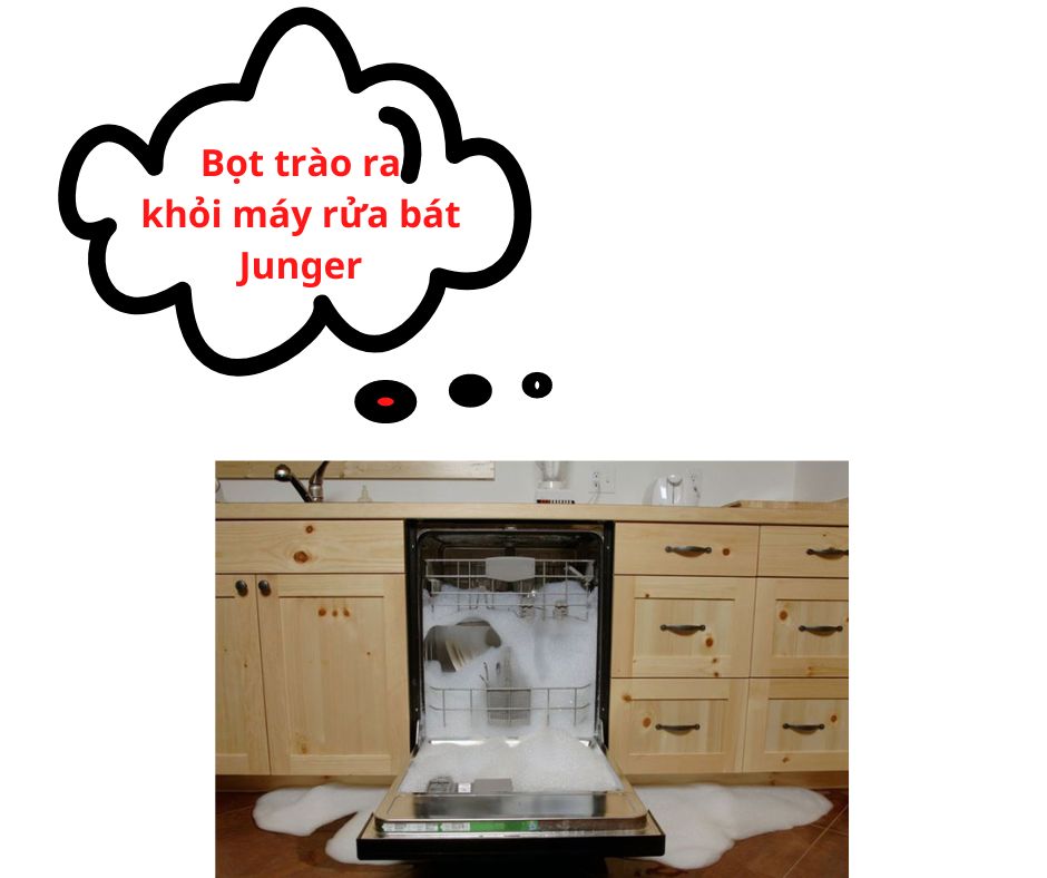 1. Hiện tượng máy rửa bát Junger bị lỗi