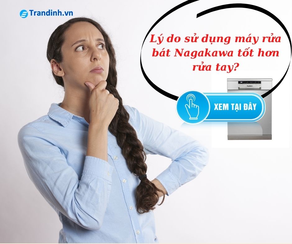 Lý do sử dụng máy rửa bát Nagakawa tốt hơn rửa tay? 1 lý do nên sử dụng máy rửa bát Nagakawa tốt hơn rửa bát bằng tay
