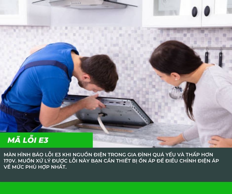 1. Nguyên nhân dẫn tới một số mã lỗi bếp từ Hafele