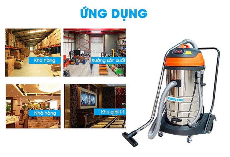 MÁY HÚT BỤI CLEAN TECH CT 270 10 6. Lợi ích khi sử dụng máy hút bụi công nghiệp là gì ?