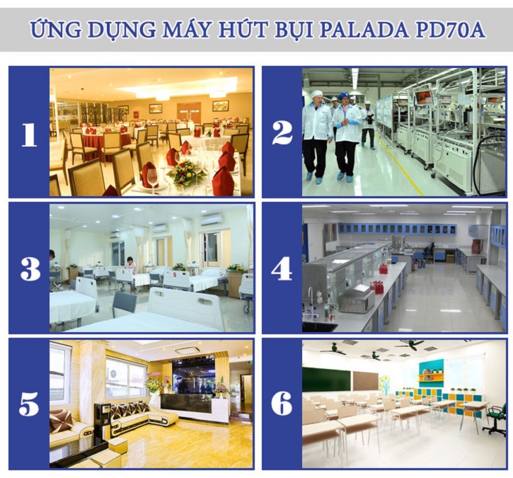 Máy hút bụi công nghiệp Palada PD 20 4 2. Máy hút bụi Palada sản xuất trên dây chuyền công nghệ hiện đại Đức