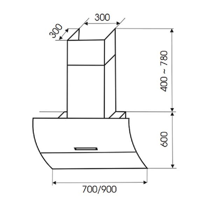 Máy hút mùi Faster FS 90CG 5 1. Thông số kỹ thuật máy hút mùi Faster FS 90CG