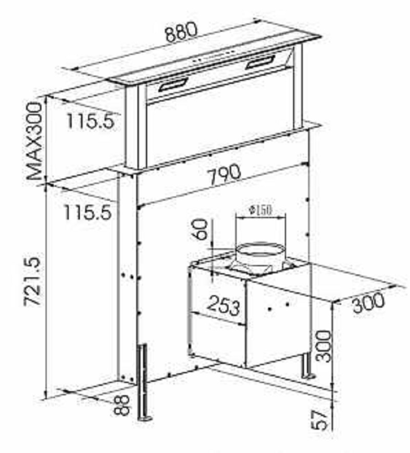 1. Thông số kỹ thuật máy hút mùi Faster FS 90HFB