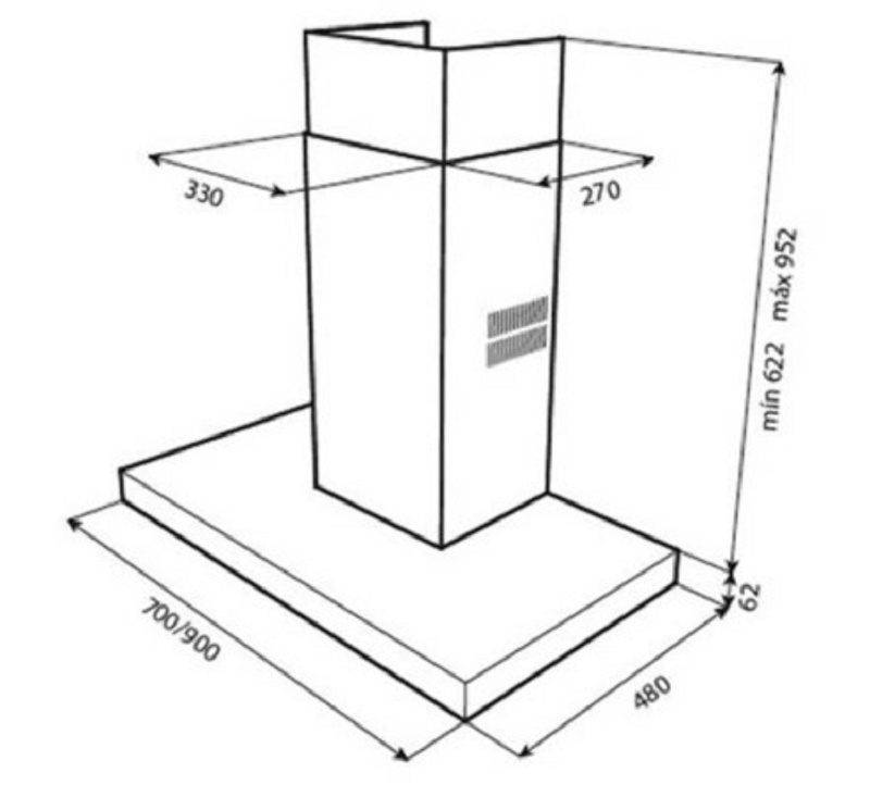 5. Thông số kỹ thuật máy hút mùi DSJ 950