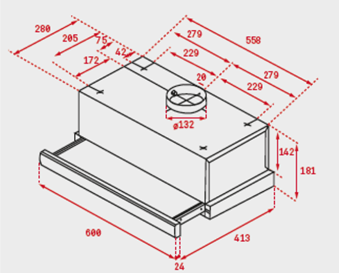 Máy Hút Mùi Teka TL6310 1 1. Thiết kế sang trọng phù hợp với không gian bếp Việt