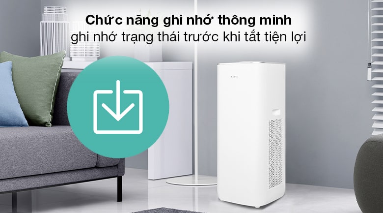 Máy lọc không khí là gì ? Cấu tạo và cơ chế khi hoạt động 5 Chức năng ghi nhớ cài đặt thông minh