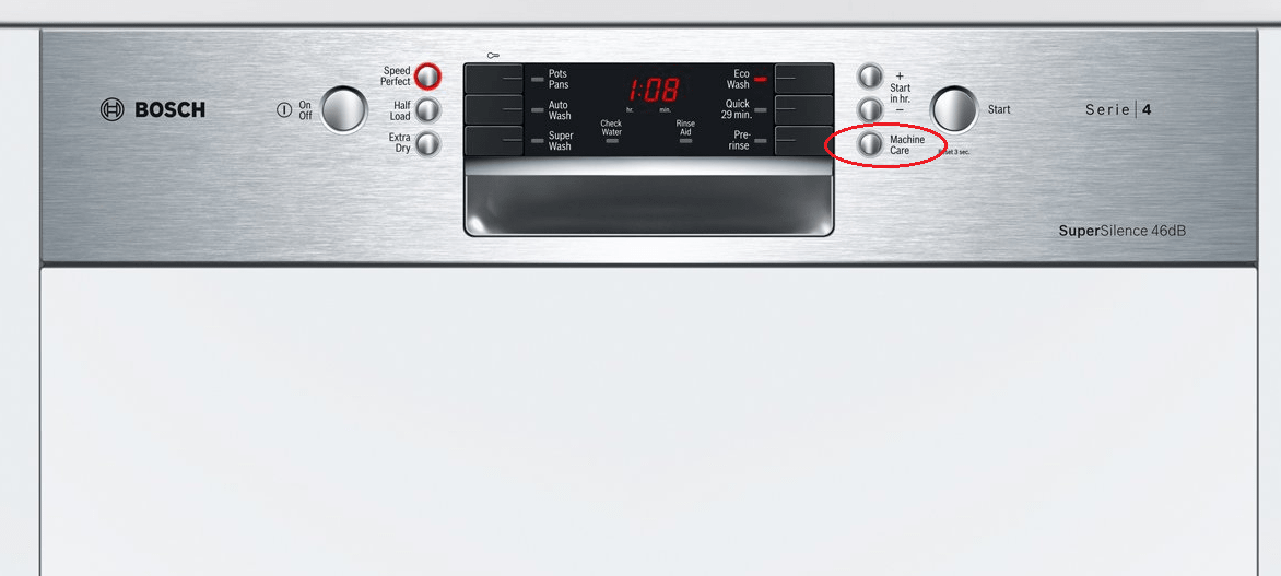 Máy rửa bát âm tủ BOSCH SPI46MS01E 5 Làm sạch khoang rửa máy nhờ chương trình MachineCare