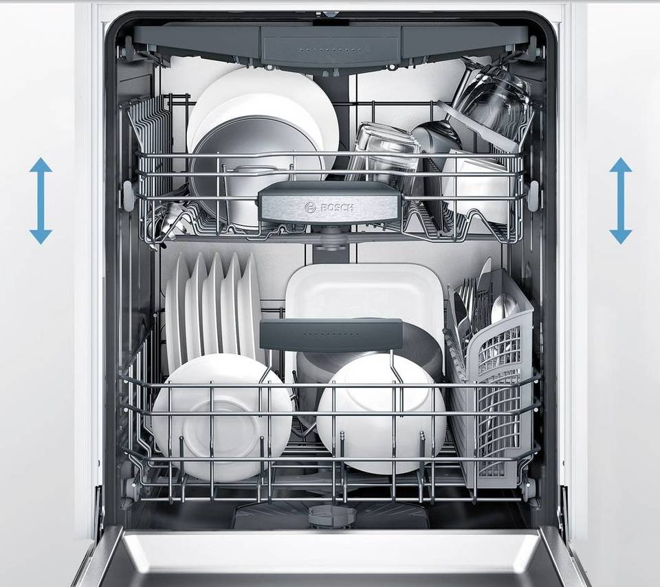 Máy rửa bát âm tủ BOSCH SPI46MS01E 27 Thiết kế Glass Rack thích hợp đựng đồ thuỷ tinh