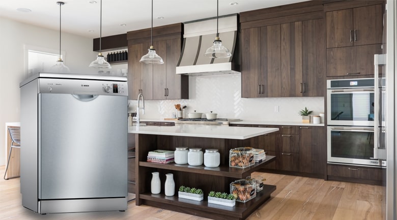 Máy rửa bát 13 bộ Bosch SMS25CI05E độc lập 8 Kiểu dáng sang trọng, thẩm mỹ độ bền cao trên máy rửa bát Bosch SMS25CI05E