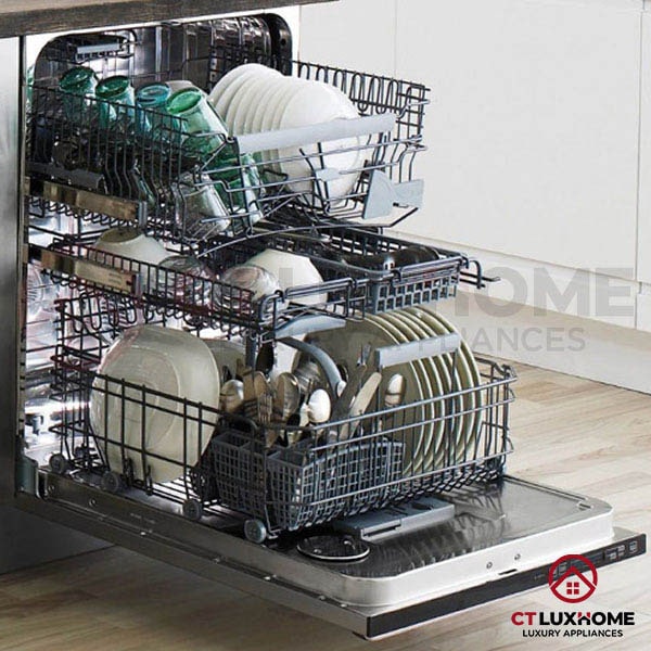Máy rửa bát âm tủ Bosch SPI66TS01E 10 bộ 4 Công suất rửa sạch 10 bộ đồ ăn Châu Âu tương đương 2-3 bữa ăn Việt