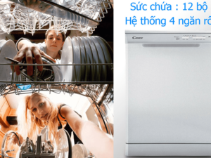 Máy rửa bát Candy CDPN 1L390PW 5 2. Máy rửa bát Candy CDP1L39W có công suất rửa sạch 13 bộ đồ ăn Châu Âu