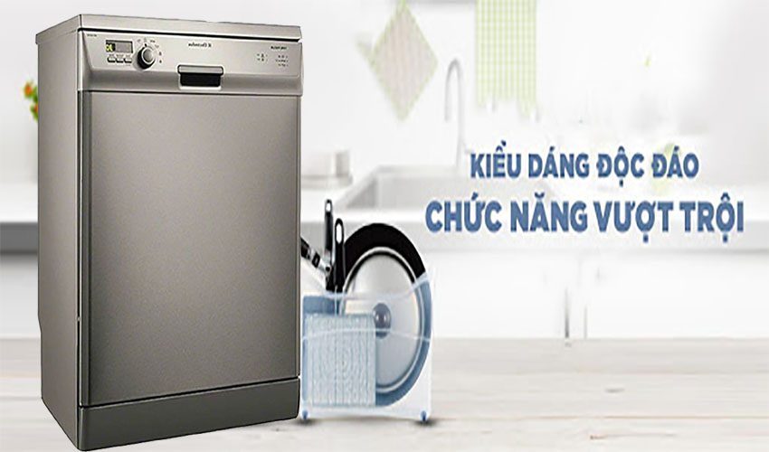 Máy rửa bát độc lập Electrolux 12 bộ ESF65050X 5 1. Máy rửa bát 12 bộ Electrolux ESF65050X thiết kế sang trọng, hiện đại