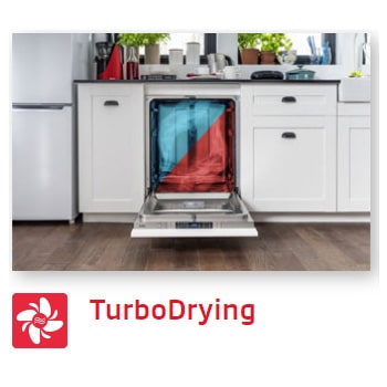 Máy rửa bát độc lập 15 bộ Fagor 3LVF-63S 7 Tính năng sấy tiện ích Turbo Drying trên máy rửa chén Fagor 3LVF-63S