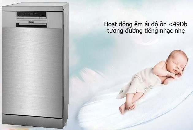 5. Máy rửa chén TG-W60F966 hoạt động êm ái với độ ồn dưới 49dB