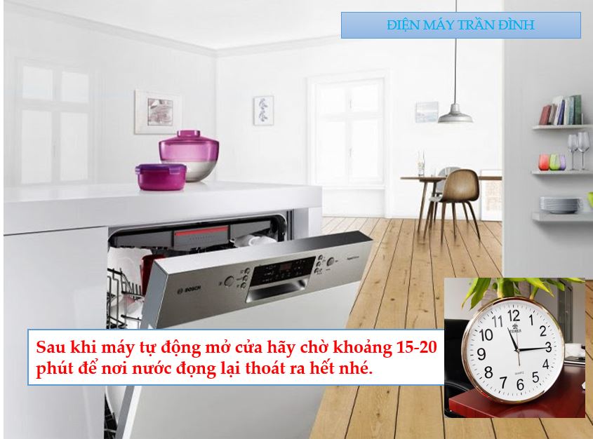 3. Hướng dẫn khắc phục tình trạng máy rửa bát Bosch không sấy khô