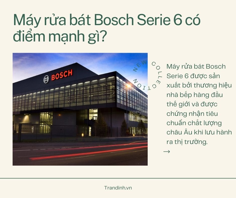 1. Máy rửa bát Bosch Serie 6 có điểm mạnh gì?