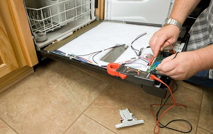 Công tắc ở cửa của máy rửa bát Canzy bị hỏng hoặc chập chờn