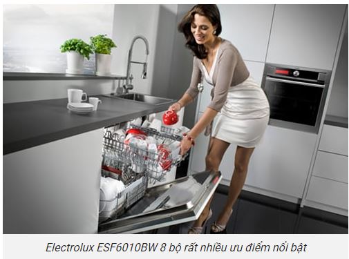 Có nên mua máy rửa bát 8 bộ Electrolux ESF6010BW không?