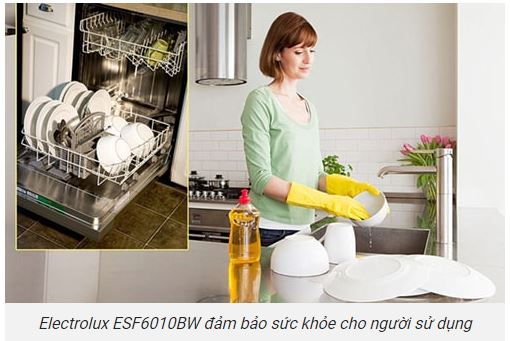 Đặc điểm nổi bật về máy rửa bát Electrolux 8 bộ ESF6010BW