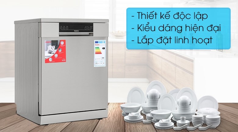 Máy rửa bát độc lập Galanz W60B1A401M-AE5(SS) 2 Kiểu dáng hiện đại, phù hợp với nhiều không gian