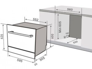 Máy rửa bát Kaff KF-BISMS8 (8 bộ) 4 8. Lăp đặt dễ dàng, thuận tiện cho người sử dụng.