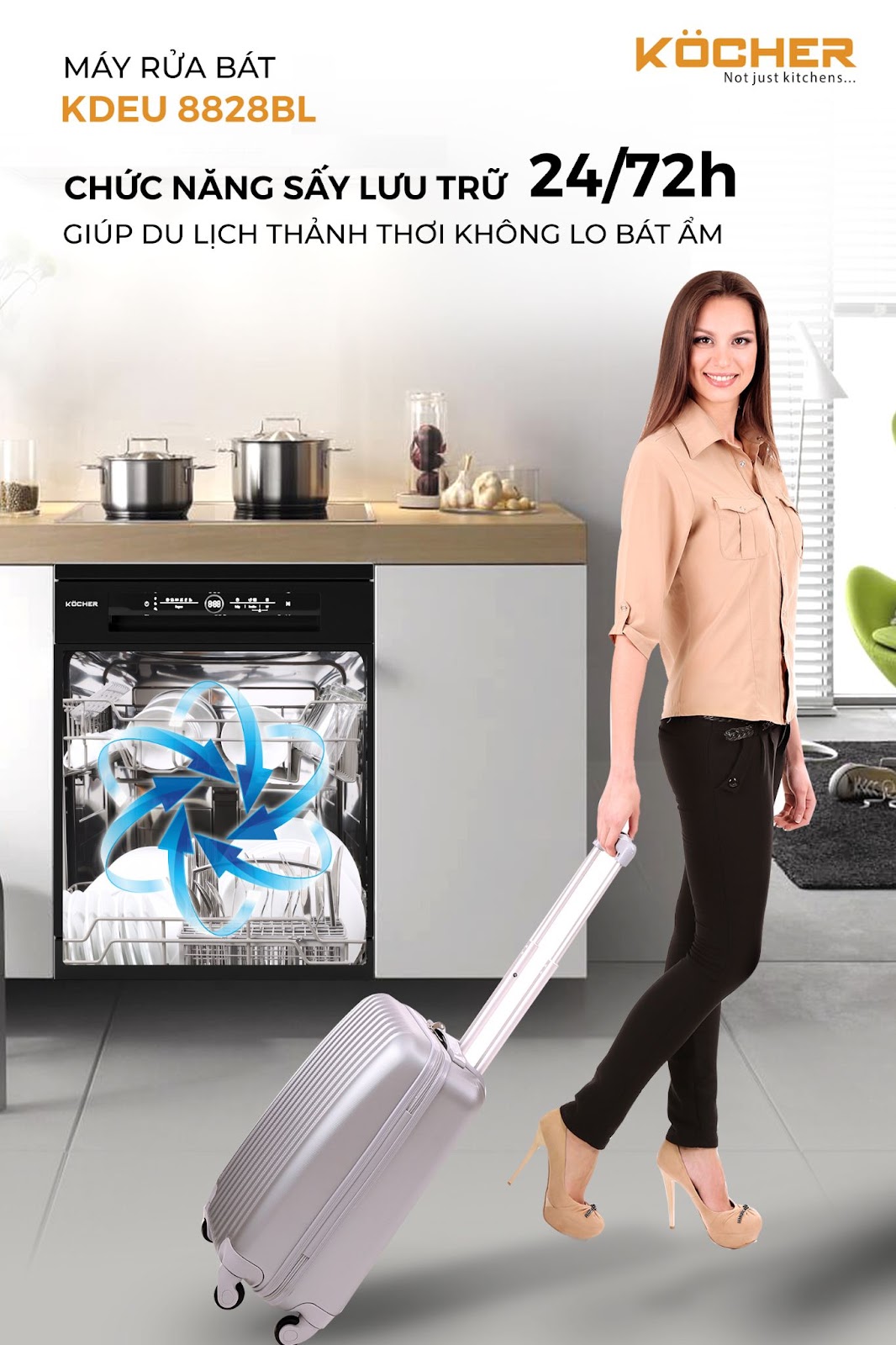 Máy rửa bát Kocher KDEU 8828 SEMI 8 may rua bat kocher kdeu 8828bl 4