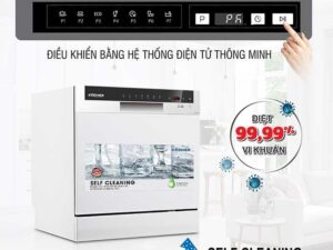 Máy rửa bát Kocher KDEU-8838 (8 bộ) 4 may rua bat kocher kdeu 8838 1