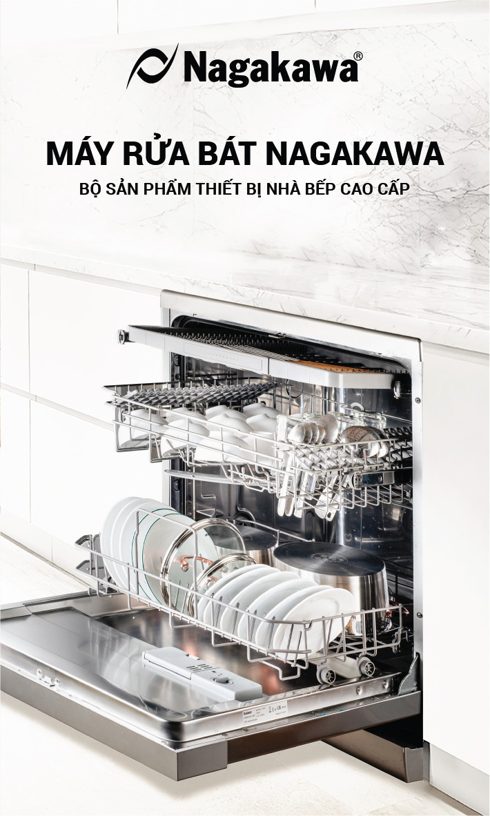 Hướng dẫn lắp đặt máy rửa bát Nagakawa 【Chi tiết】 3 1. Hướng dẫn lắp đặt máy rửa bát Nagakawa tại nhà